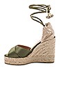 view 5 of 5 Belona Wedge in Verde Khaki