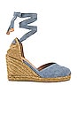 view 1 of 5 Chiara Wedge in Jeans Claro