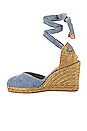 view 5 of 5 Chiara Wedge in Jeans Claro
