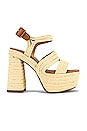 view 1 of 5 Adah Platform Heel in Raffia Natural