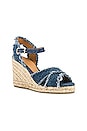 view 2 of 5 Bromelia Wedge in Azul Denim