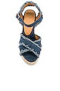 view 4 of 5 Bromelia Wedge in Azul Denim