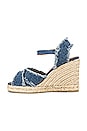 view 5 of 5 Bromelia Wedge in Azul Denim