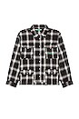 view 1 of 5 Core Flannel Shirt in Black & White Plaid