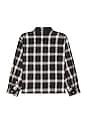 view 2 of 5 Core Flannel Shirt in Black & White Plaid