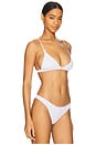 view 2 of 4 The Triangle Bralette in White