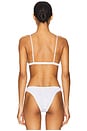 view 3 of 4 The Triangle Bralette in White