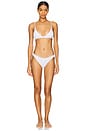 view 4 of 4 The Triangle Bralette in White