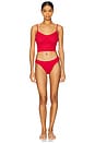 view 4 of 4 The High Rise Brief in Cherry Red