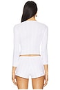 view 3 of 4 The Baby Henley Top in White