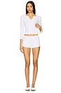 view 4 of 4 The Baby Henley Top in White