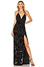 view 1 of 3 x REVOLVE Jet Lagged Maxi Dress in Black & Navy