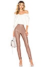 view 4 of 4 x REVOLVE Grayson Leather Pants in Taupe