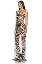 view 3 of 5 ПЛАТЬЕ ZEBRA PRINT MAXI in Black & White
