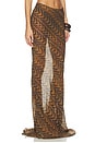 view 2 of 6 FALDA PRINTED MAXI in Brown