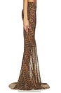 view 3 of 6 FALDA PRINTED MAXI in Brown