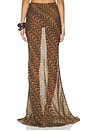 view 4 of 6 FALDA PRINTED MAXI in Brown