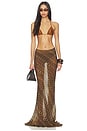 view 5 of 6 FALDA PRINTED MAXI in Brown