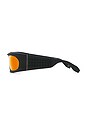 view 3 of 3 Geometric Sunglasses in Matte Black