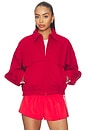view 1 of 5 Cotton Mouldable Collar Casual Jacket in Red