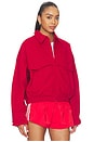 view 2 of 5 Cotton Mouldable Collar Casual Jacket in Red