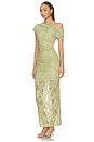 view 3 of 5 MAXIVESTIDO FIORELLA in Pistachio Green