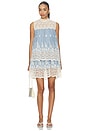 view 1 of 4 MINIVESTIDO ESTELLA in Chambray Cream