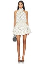 view 1 of 3 ROBE COURTE CELINE in White & Black