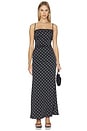 view 1 of 3 MAXIVESTIDO CELINE in Black & White