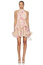 view 1 of 3 MINIVESTIDO THEA in Pink & Yellow