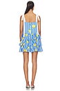 view 3 of 4 Elyse Mini Dress in Blue & White