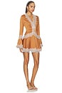view 2 of 4 ROBE COURTE SHONTELLE  in Caramel Brown & Beige