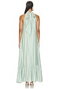 view 4 of 3 ROBE MAXI ISALINE  in Sage Green