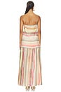 view 4 of 3 ROBE MAXI ZALA  in Beige Brown Multi