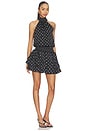 view 2 of 3 ROBE COURTE CELINE in Black & White
