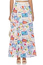 view 1 of 6 FALDA MAXI NAELLE in White Multi