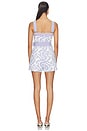 view 3 of 3 Claude Mini Playsuit in Blue & White
