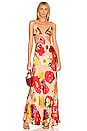 view 1 of 3 Dari Gown in Painted Floral