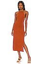 view 2 of 3 Tyla Dress in Rust in Amber
