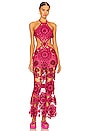 view 1 of 3 VESTIDO LARGO ACCALIA in Ghermez Rose