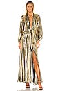 view 2 of 5 Hera Gown in Gold Metallic