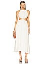 view 1 of 3 Theia Dress in Off White Str Linen