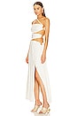 view 3 of 4 Terese Gown in Off White Str Linen