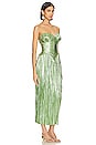 view 2 of 3 Ashika Gown in Spearmint Metallic