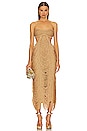 view 1 of 4 Crescent Dress in Gold