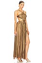 view 2 of 4 VESTIDO LARGO HALTER ALEXA in Gold