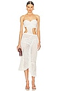 view 1 of 4 ROBE MIDI EN MAILLE KIRA in Off White