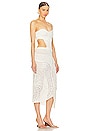 view 3 of 4 ROBE MIDI EN MAILLE KIRA in Off White