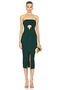 view 1 of 3 Christy Knit Midi Dress in Forest Green