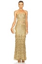 view 1 of 4 Morgan Knit Dress in Gold